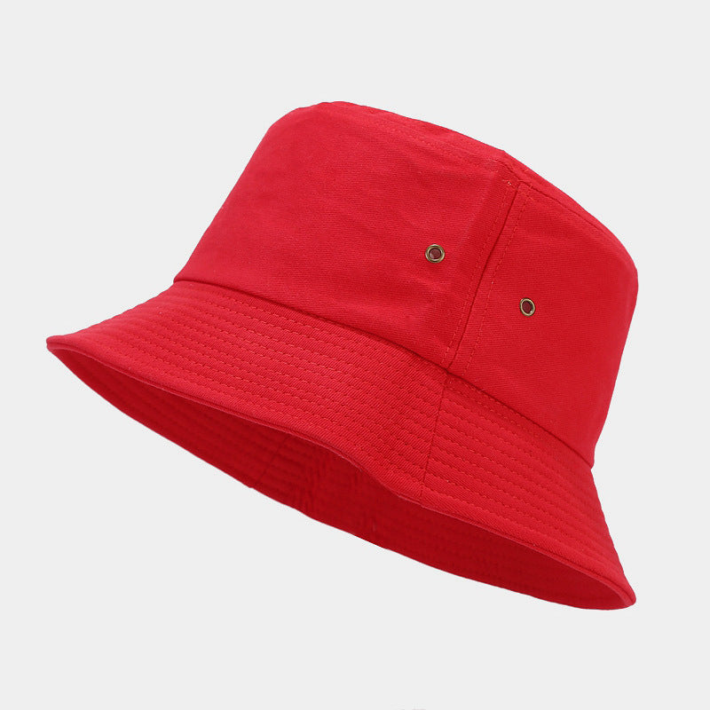 Algodón al por mayor Simple Solid Color Bucket Sombrero